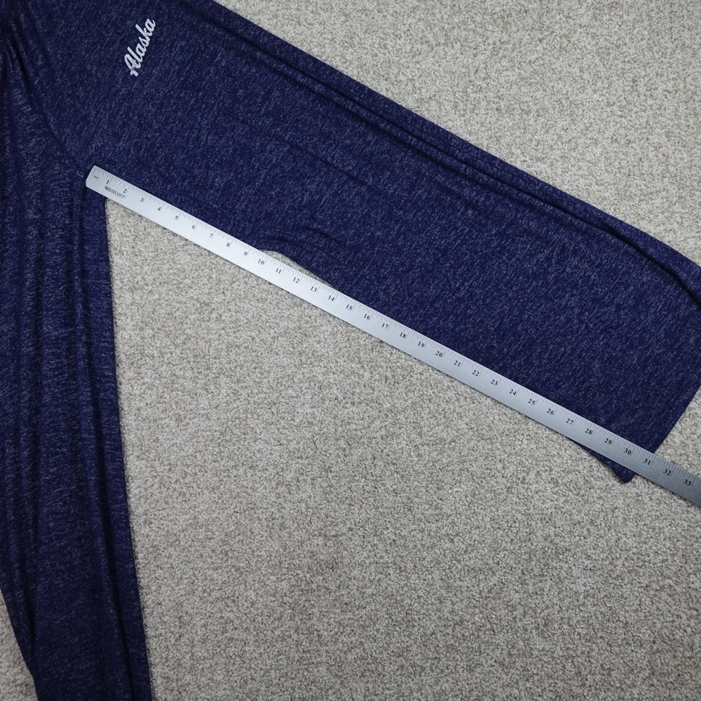 Boxercraft Alaska Lounge Pants Womens 2XL Navy Blue Heathered Wide Leg Pajamas